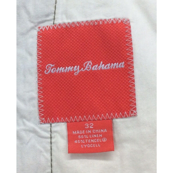 Tommy Bahama Linen Blend Shorts Men's Sz 32 Blue Plaid Casual Beach Travel Sport - Picture 4 of 10